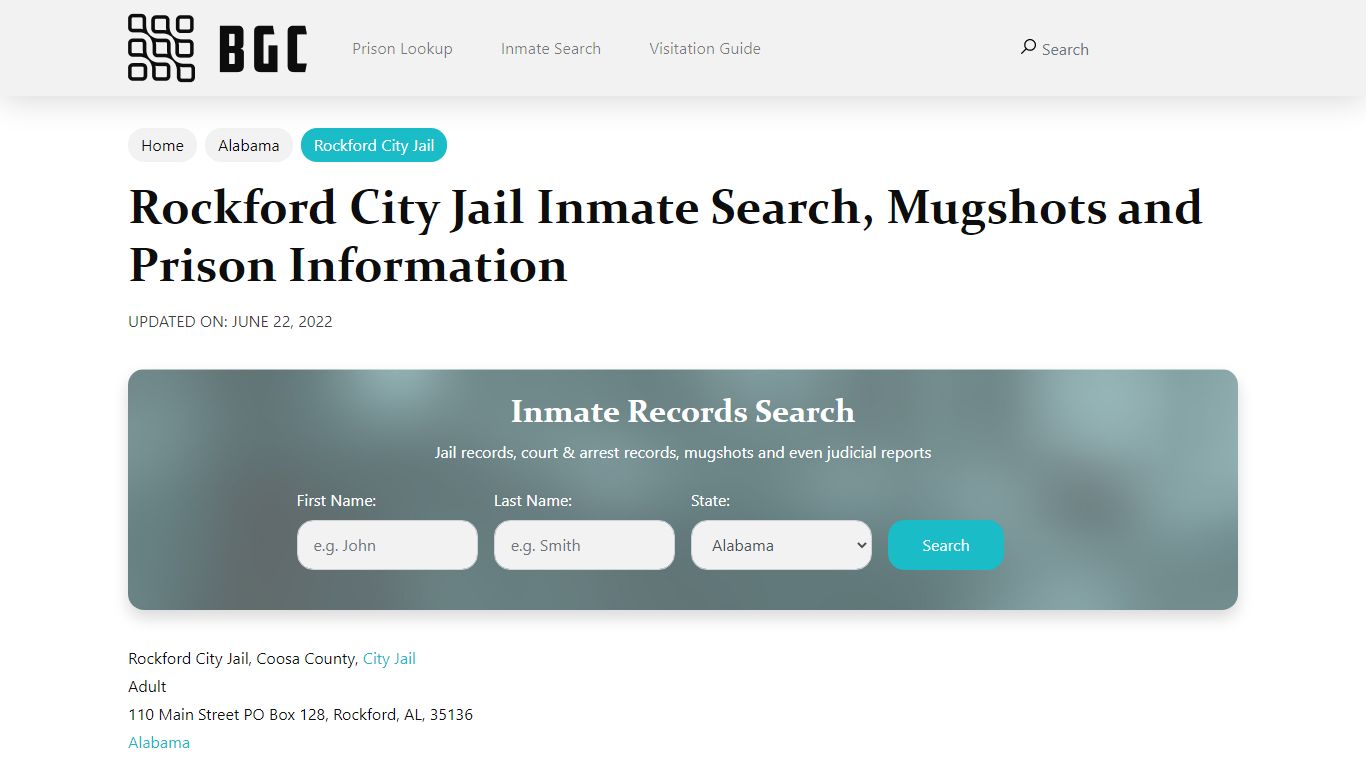 Rockford City Jail Inmate Search, Mugshots, Visitation, Phone no ...